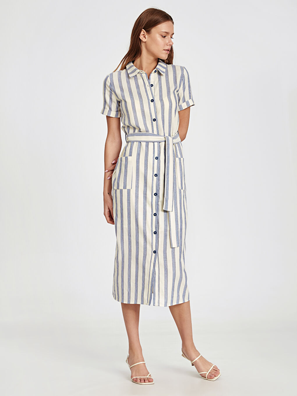 LCW Vision Woman NAVY Dress -9SO766Z8-LGS