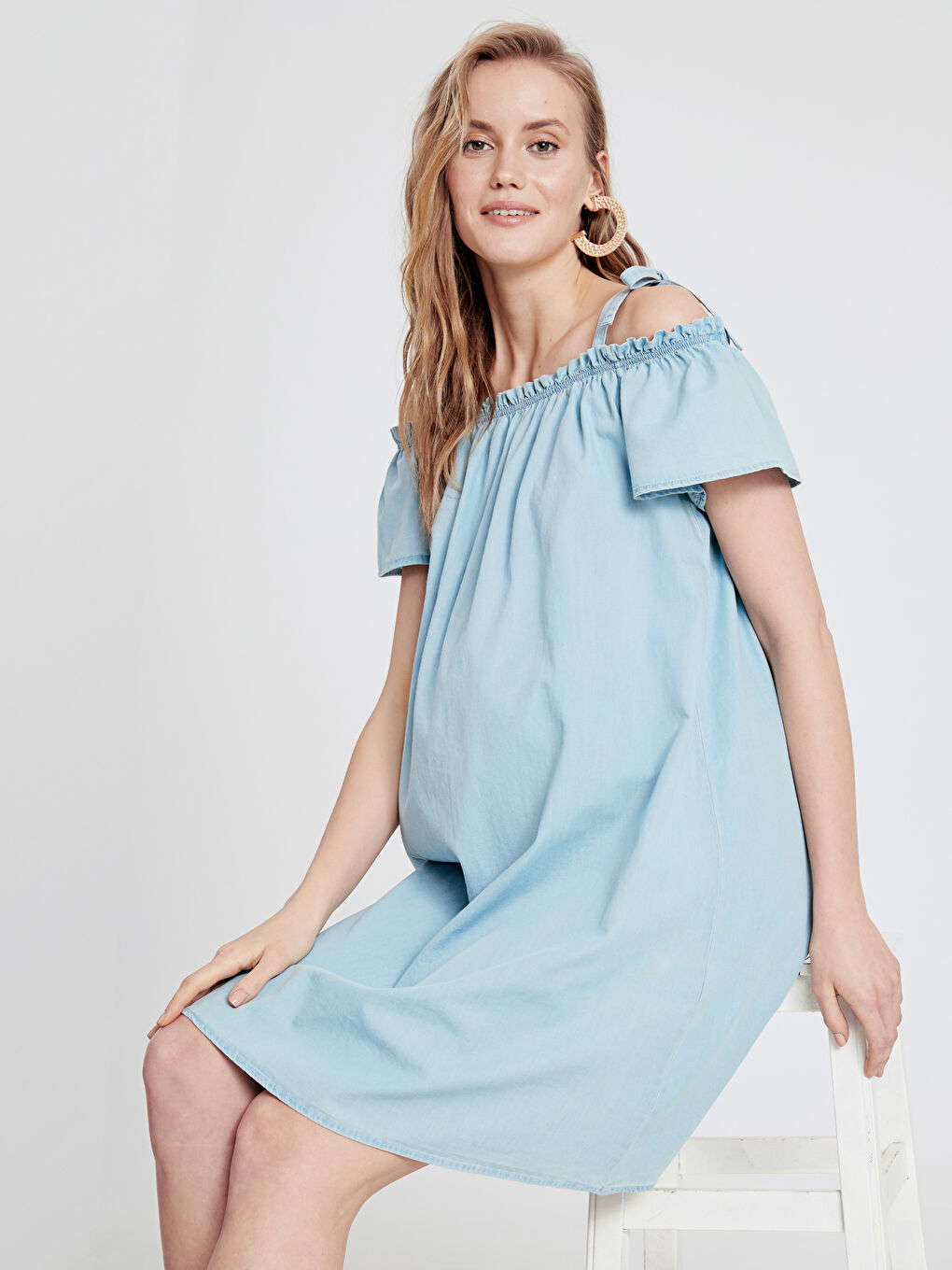 İndigo Kadın Jean Elbise