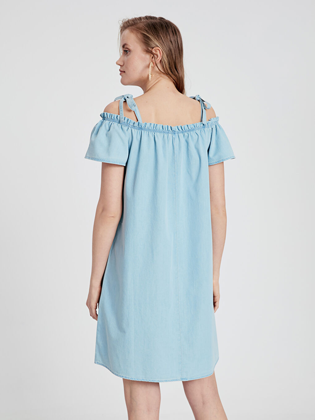 İndigo Kadın Jean Elbise-2