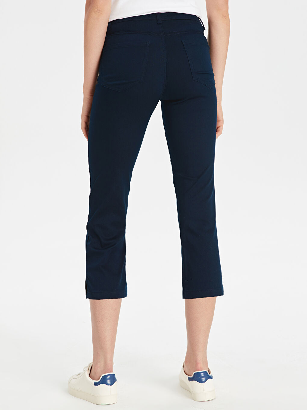 Pantalon Capri MARINE Femme-2