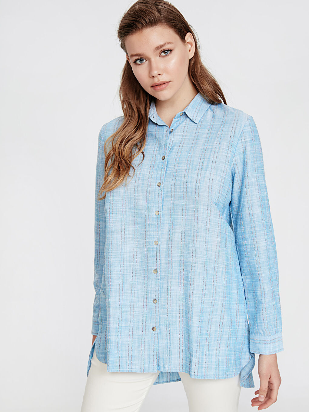 تونيك مُخَطَّط كم طويل عادي للسيدات