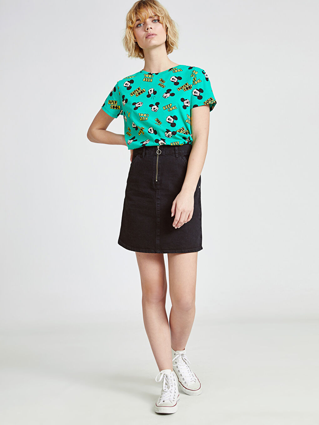 Siyah Rodeo Jean Etek-1