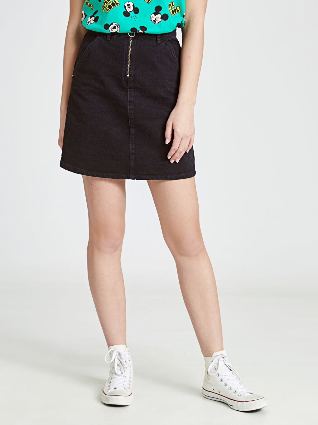 Siyah Rodeo Jean Etek-2