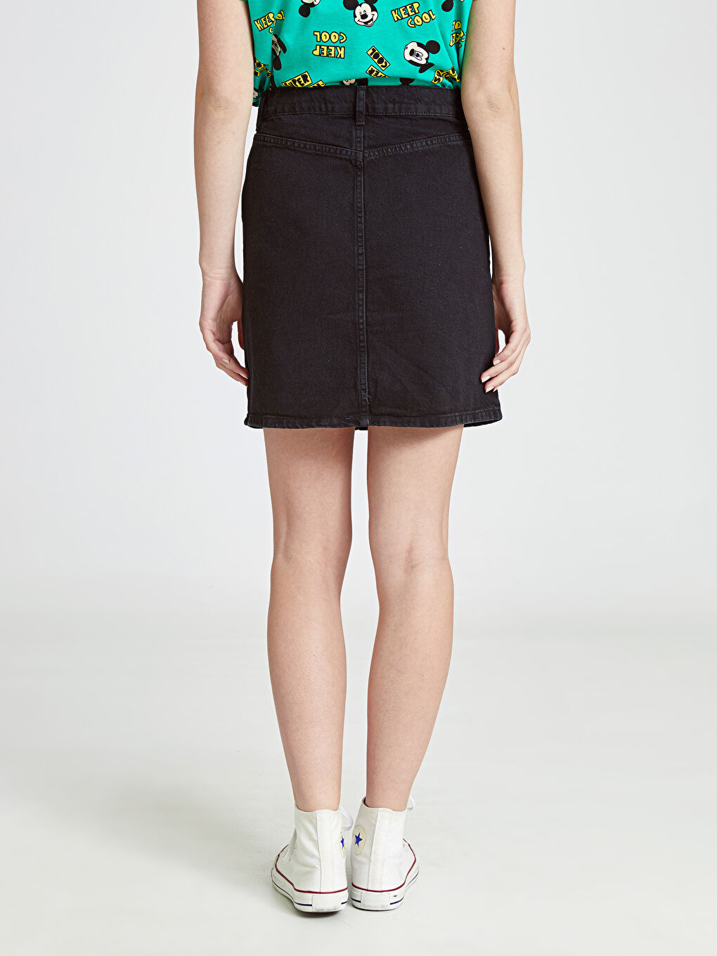 Siyah Rodeo Jean Etek-3