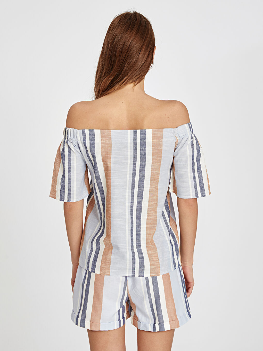 Mavi Standart Fit Kısa Kollu Kadın Bluz-3