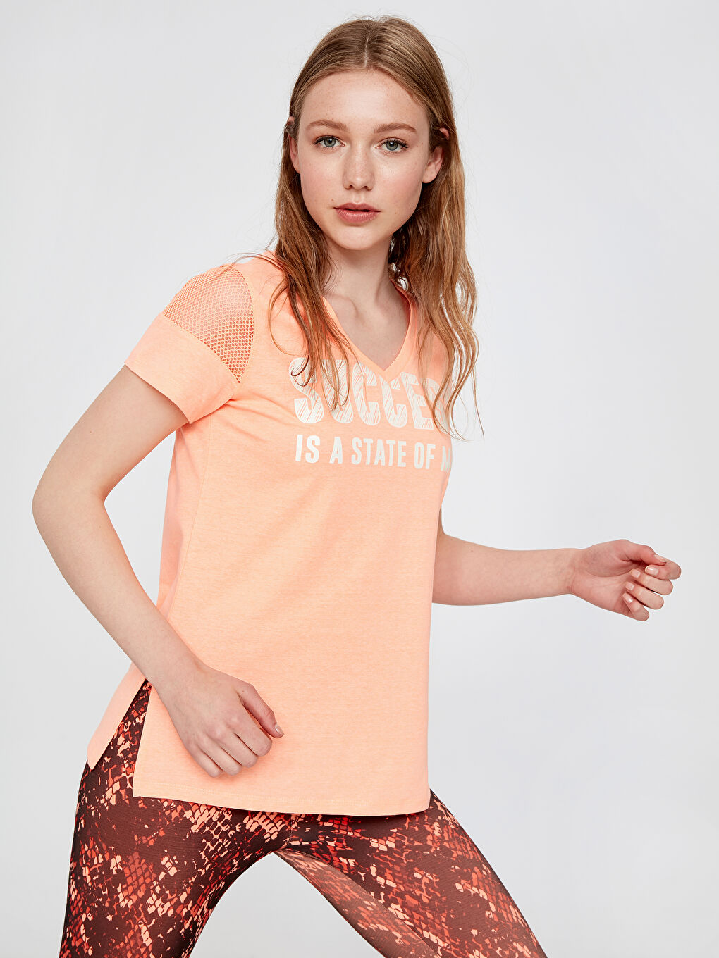 XSIDE ACTIVE Woman ORANGE Sports T-Shirt -9SQ171Z8-CVG