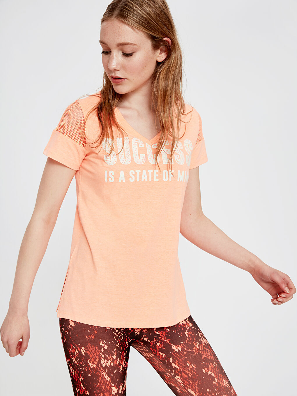 XSIDE ACTIVE Woman ORANGE Sports T-Shirt -9SQ171Z8-CVG