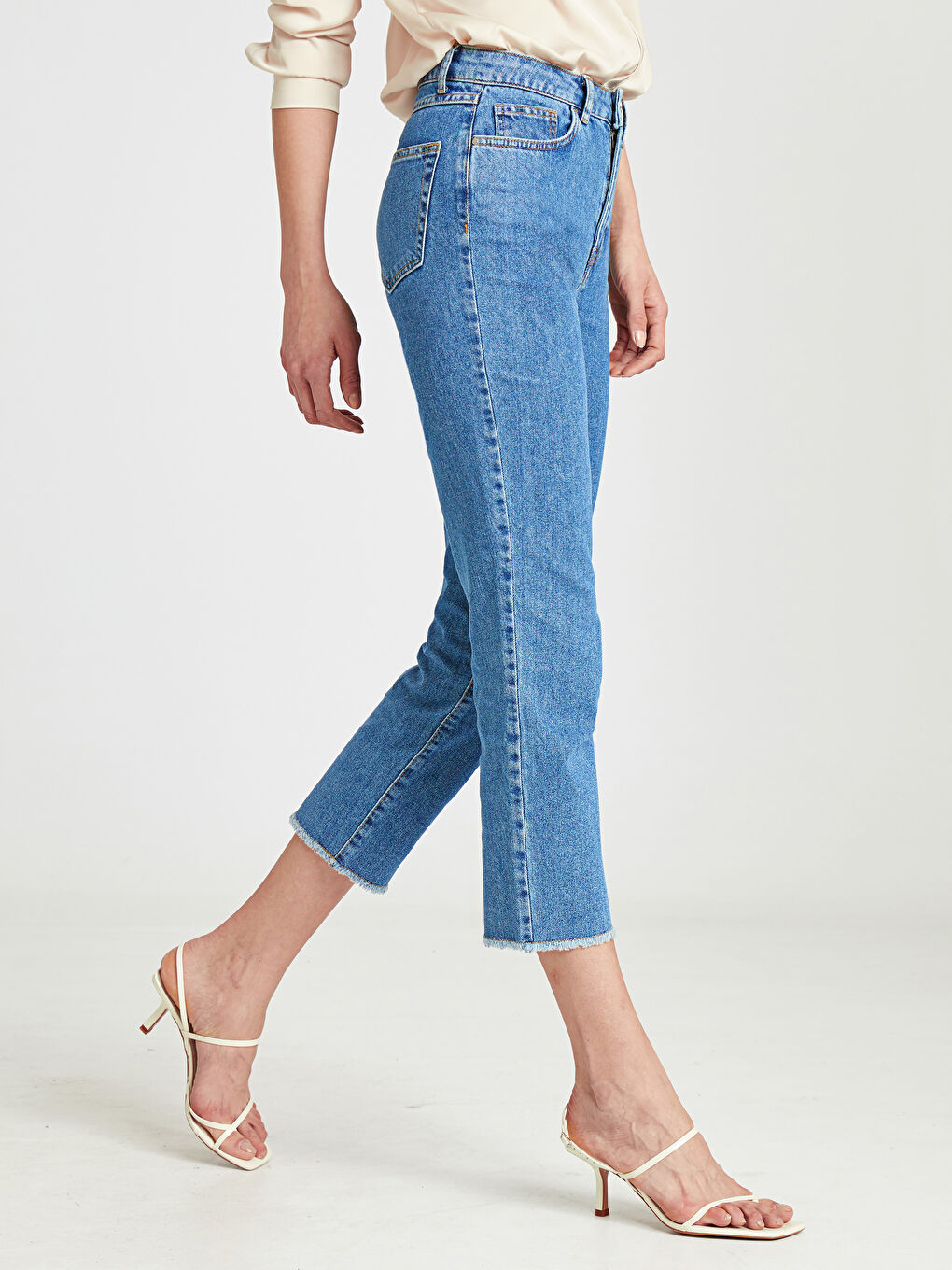 İndigo Boyfriend Kadın Jean Pantolon-2