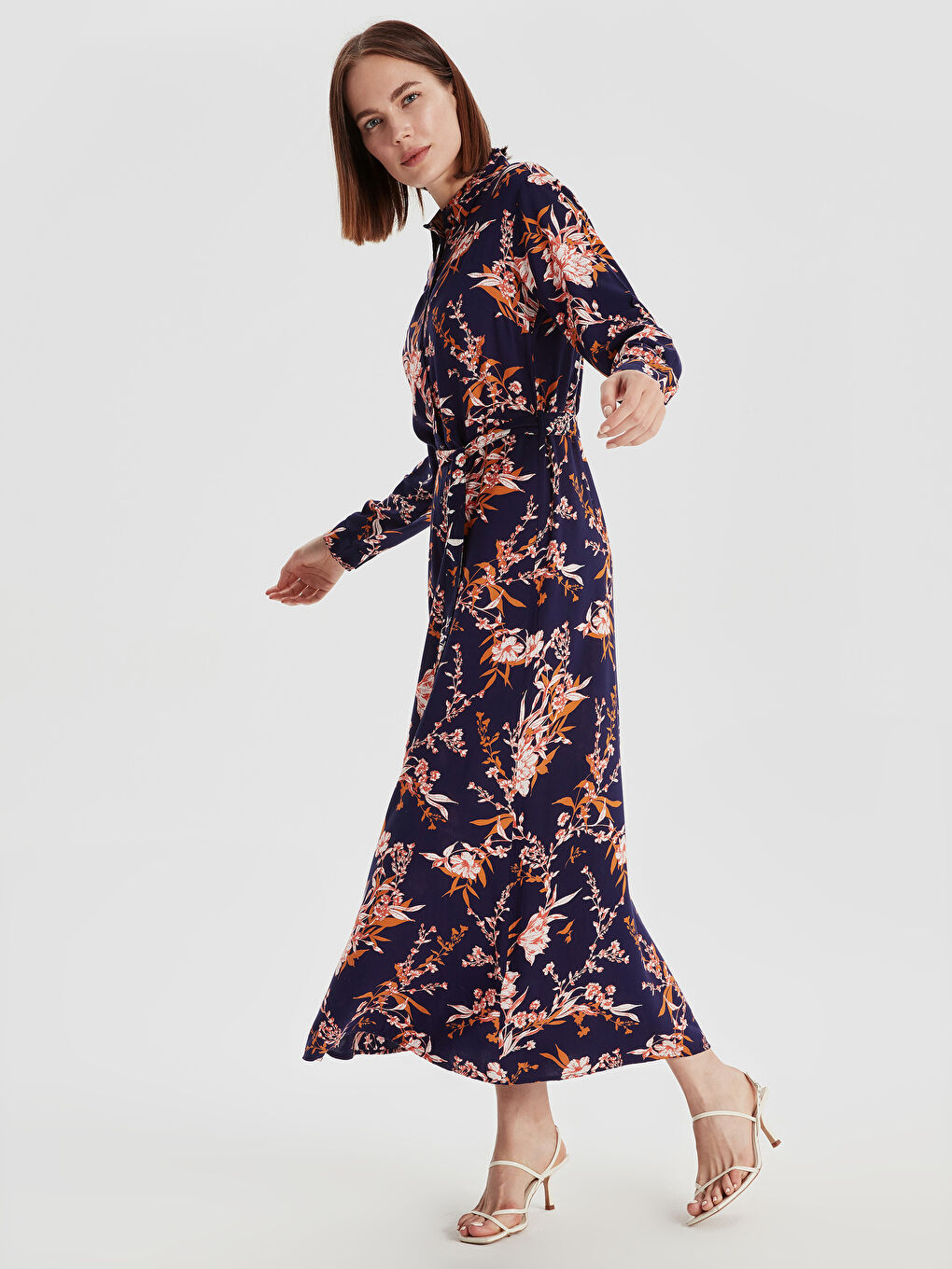 Woman NAVY Shirt Dress