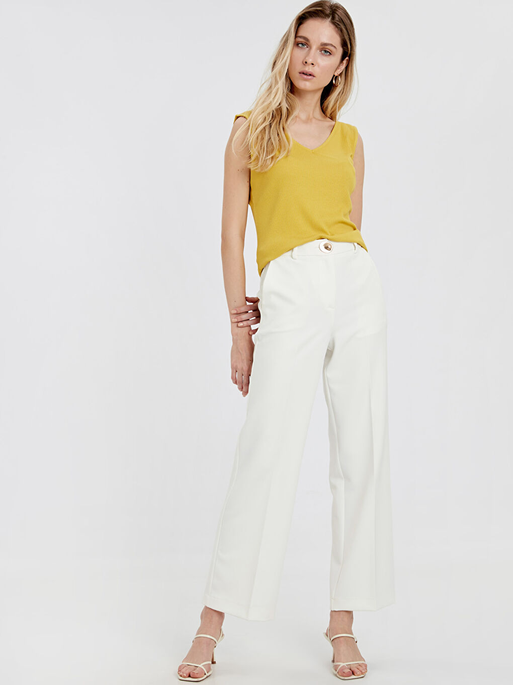 Débardeur JAUNE Femme-2