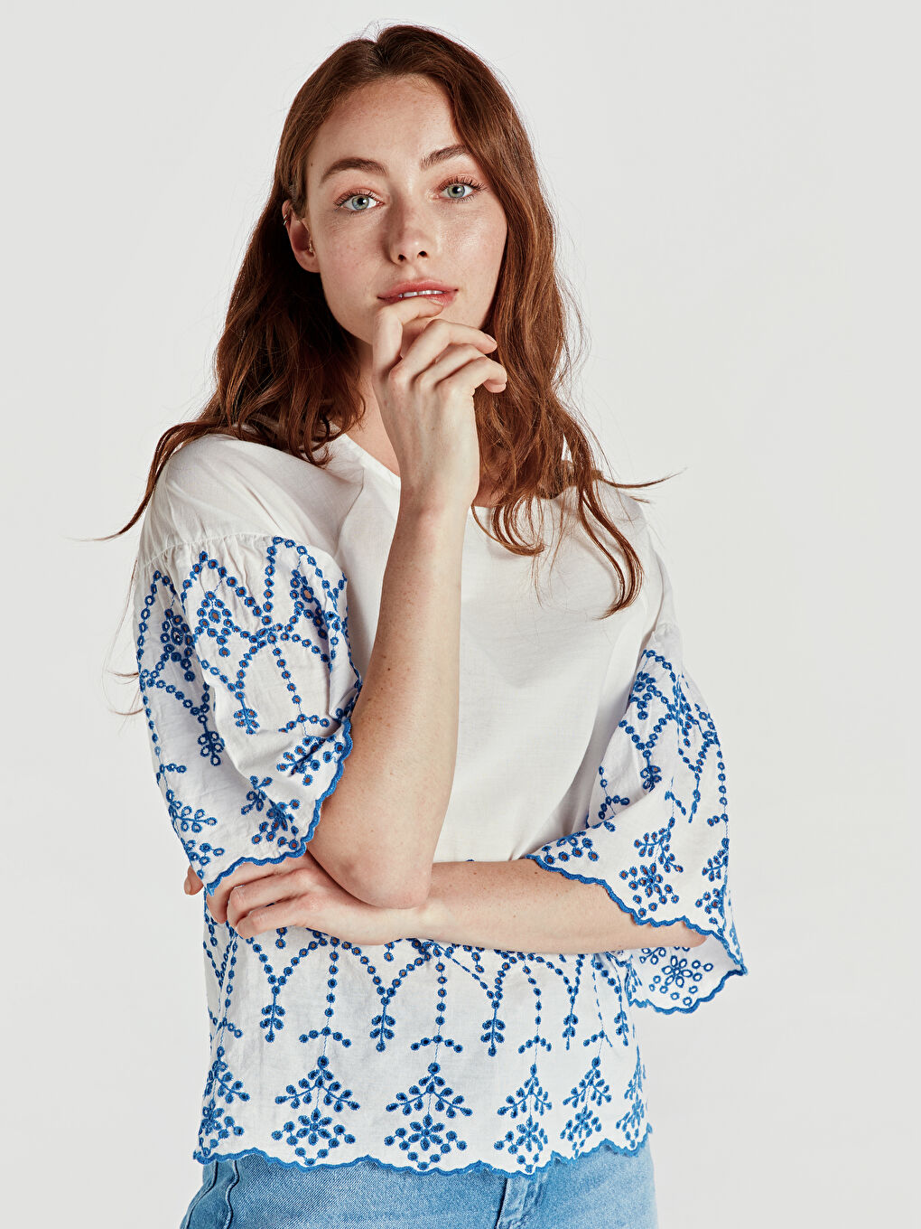 Женщины экрю Блузка