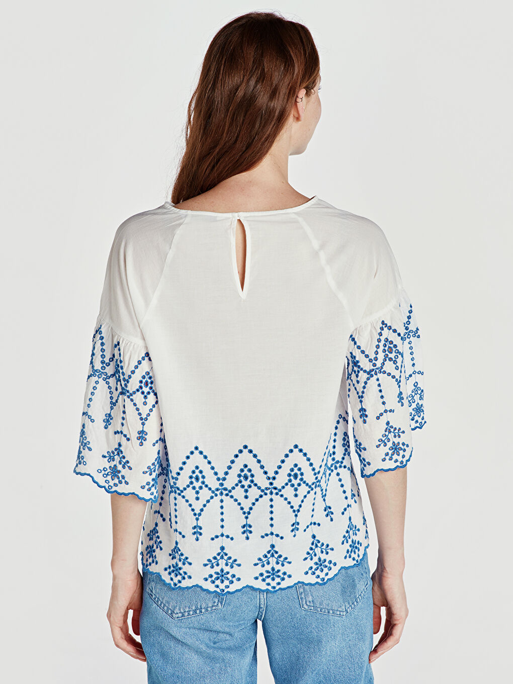 Женщины экрю Блузка-2