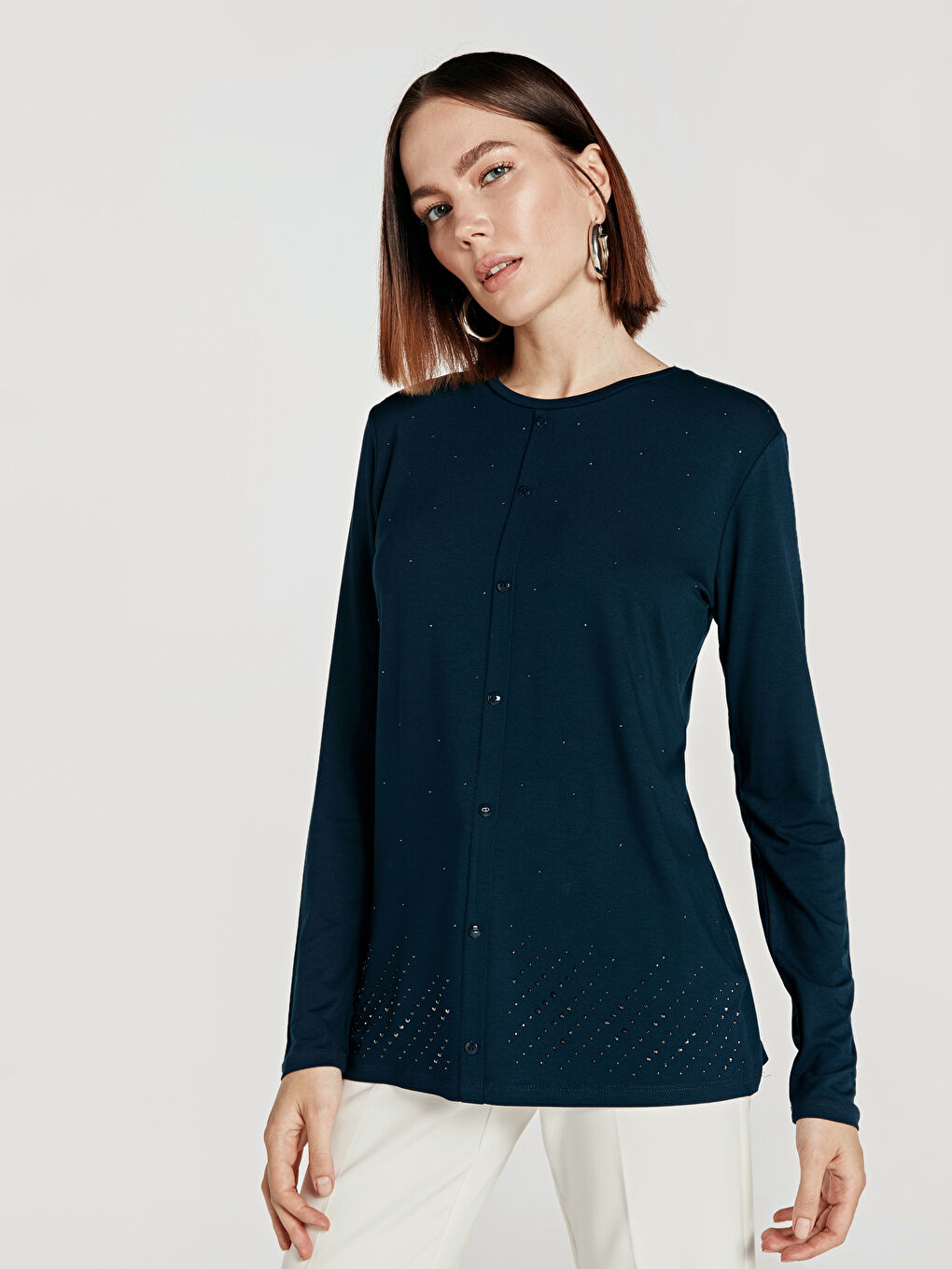 LCW Grace Woman NAVY T-Shirt -9SR156Z8-E1J