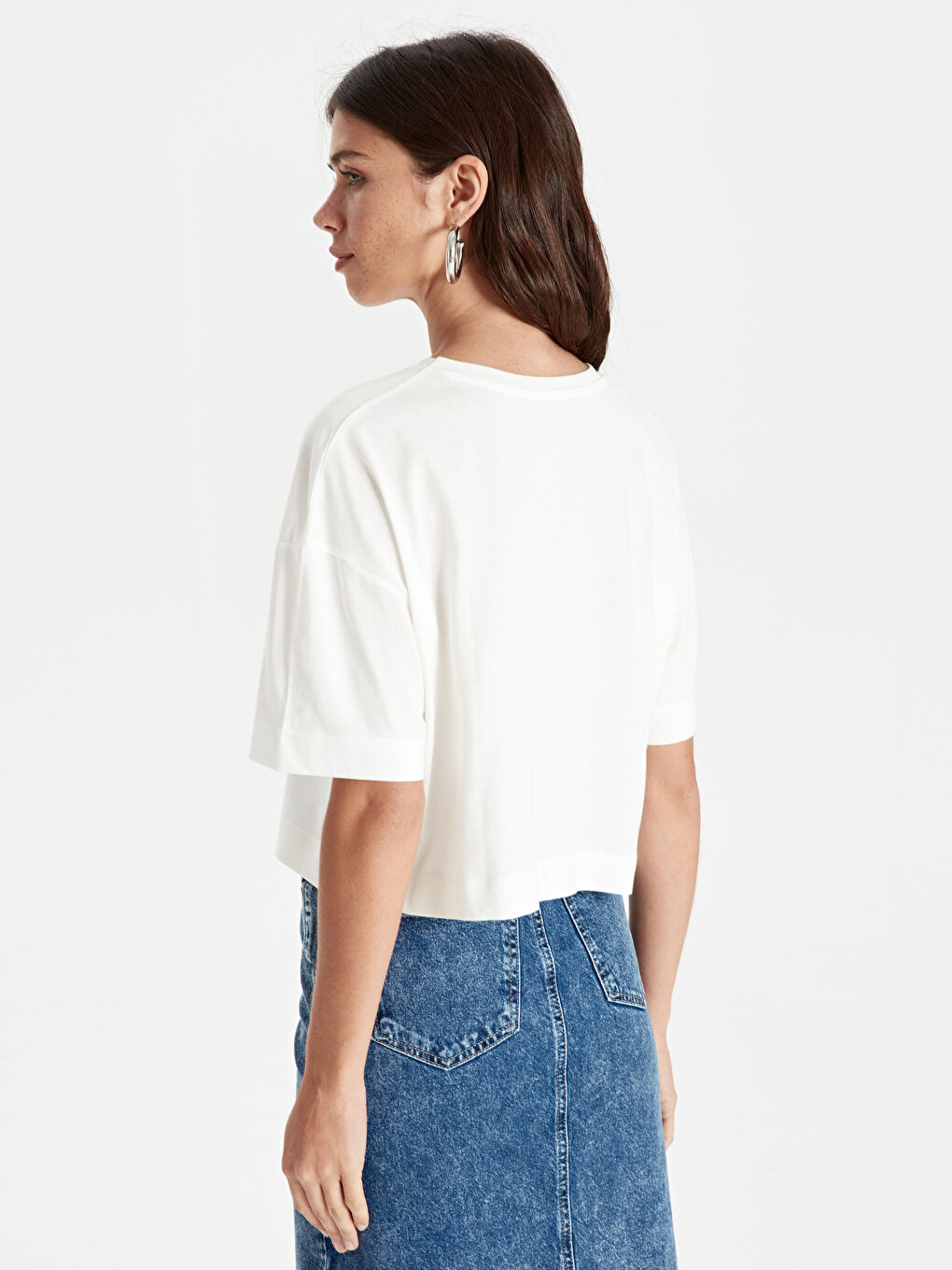 Woman ECRU T-Shirt-2