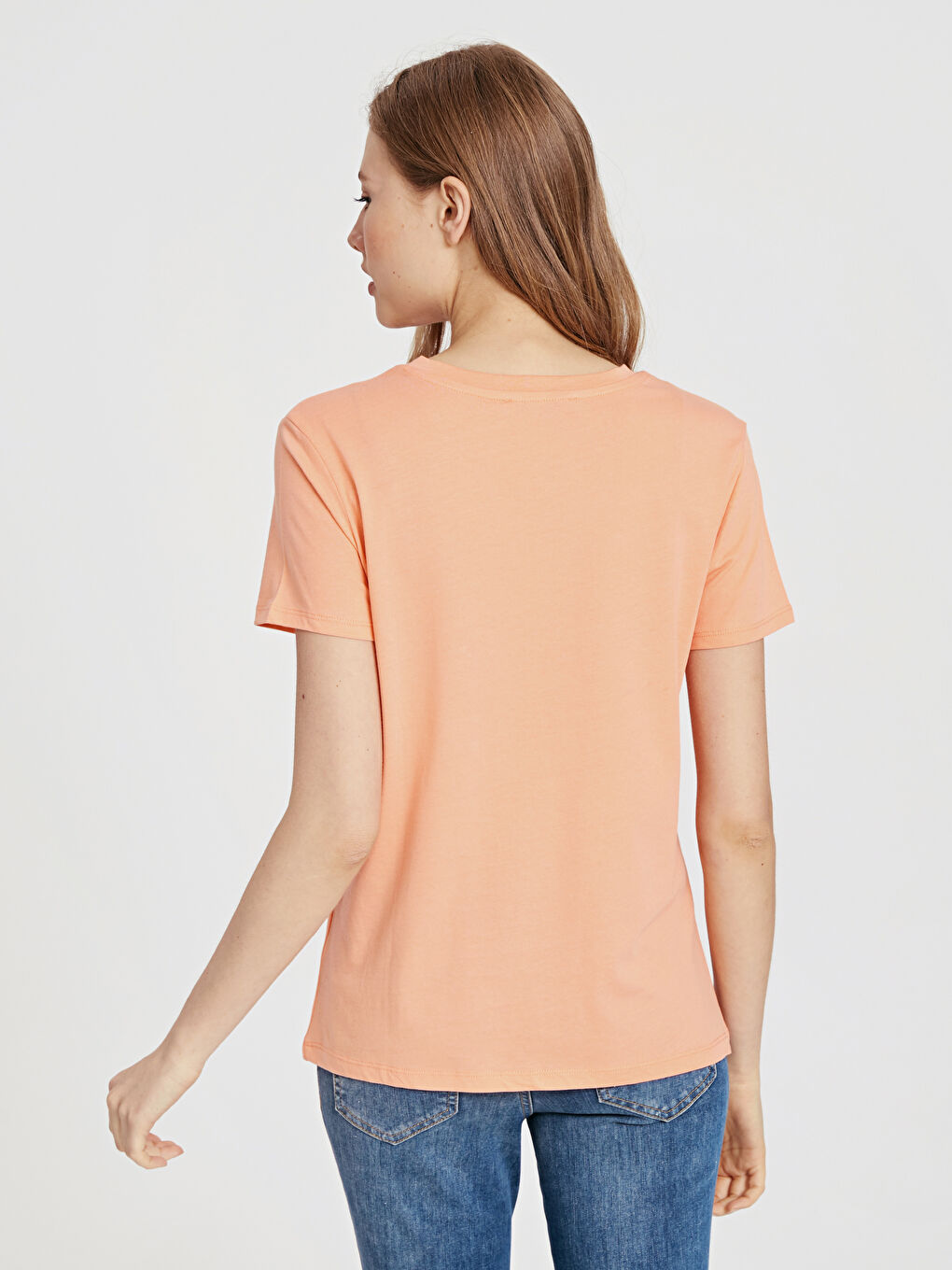 LCW Vision Woman CORAL T-Shirt -9SR249Z8-FNG