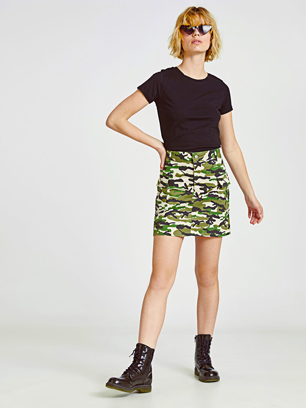 Haki Baskılı Etek-1