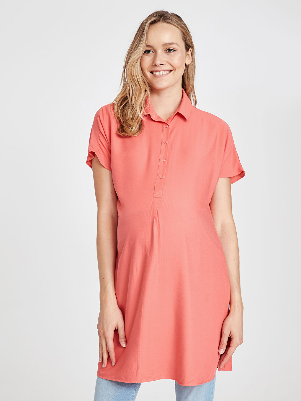 LCWAIKIKI Maternity Woman RED Tunic -9SR264Z8-DDK