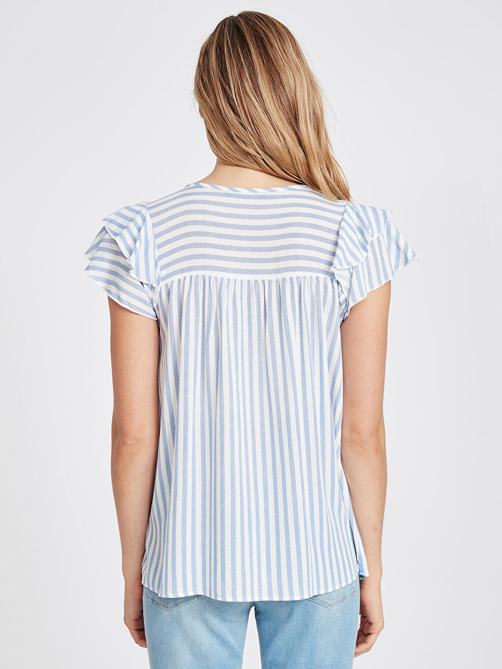 Short Sleeve Women's Blouse-2