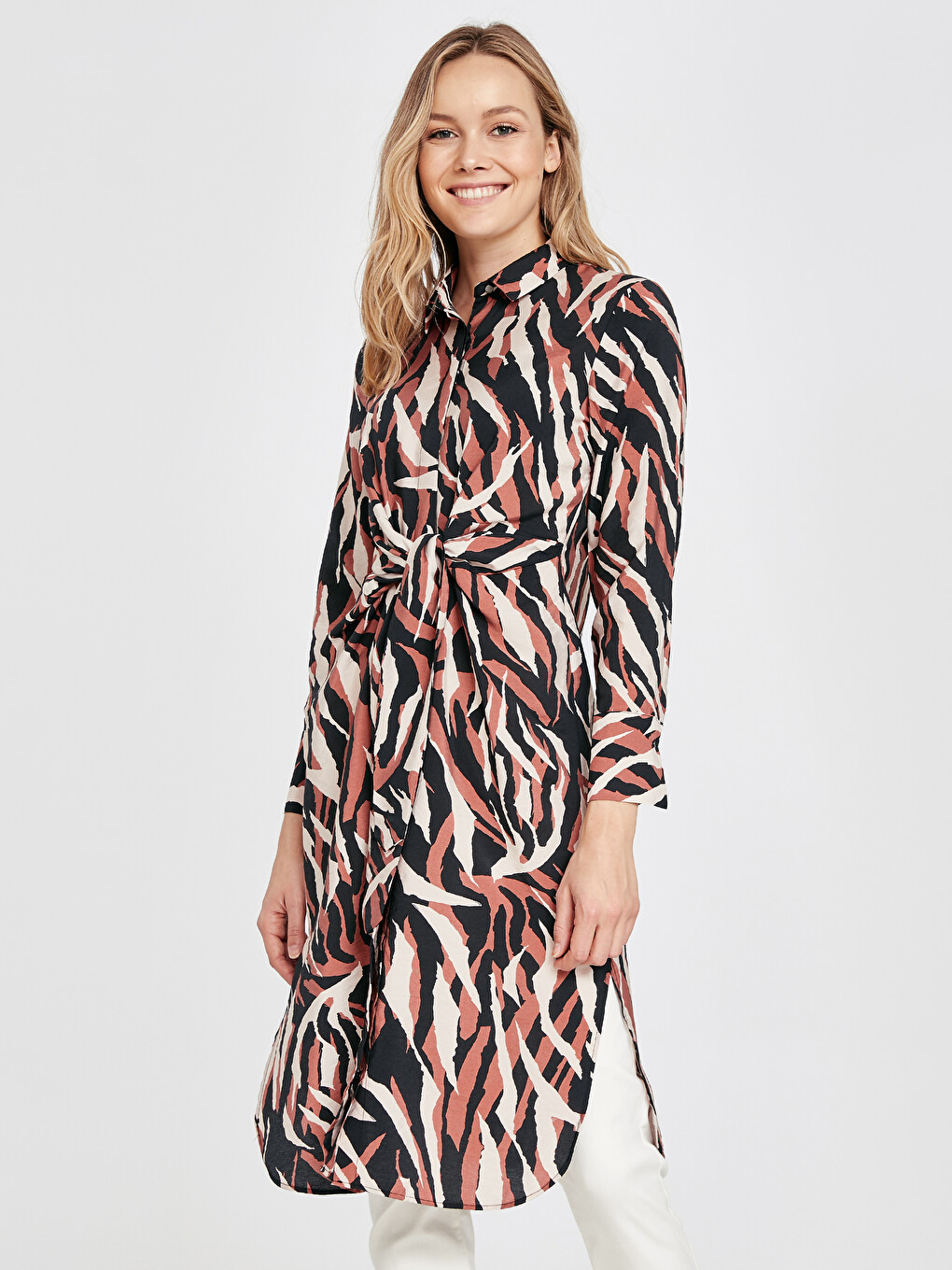 LCW Modest Женщины Оранжевый Туника - 9SR712Z8-LSR | LC Waikiki