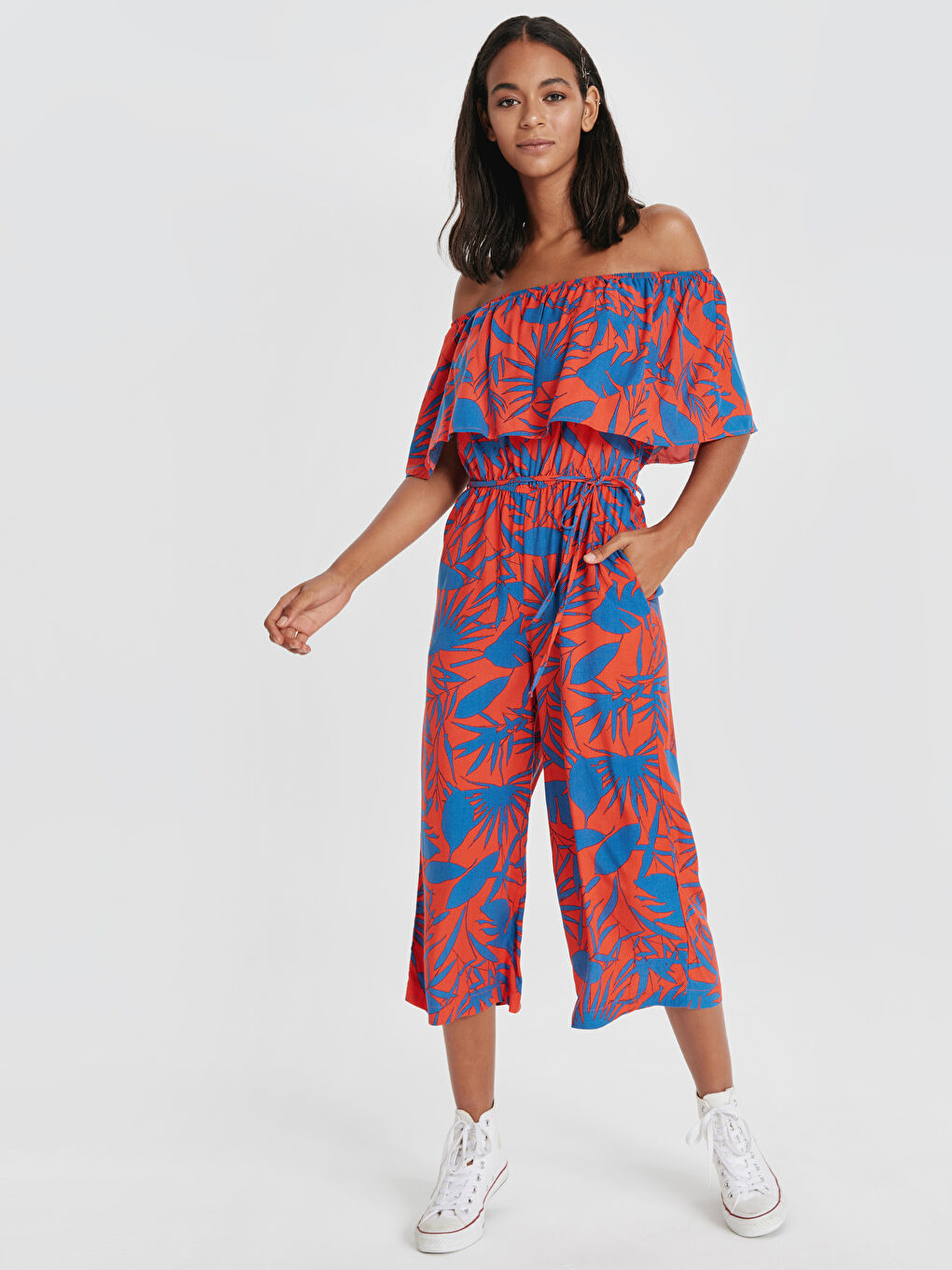 Combinaison en Popeline sans Manches pour Femmes-1