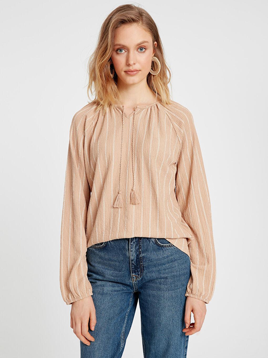 Woman BEIGE T-Shirt-1