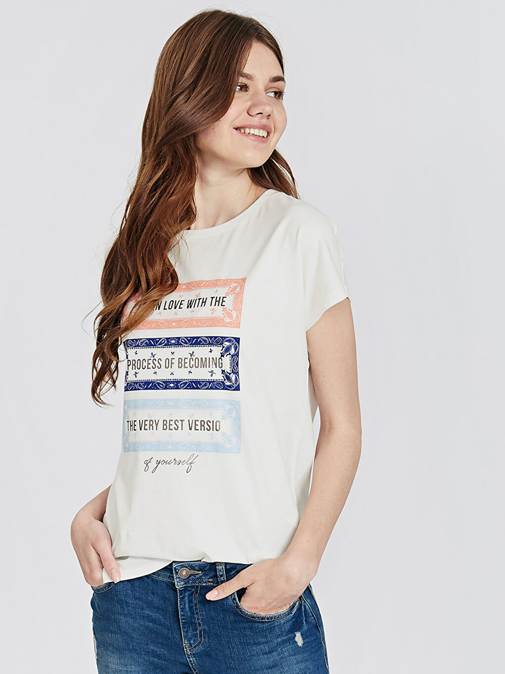 Text Printed Cotton Short Sleeve Shirts-1