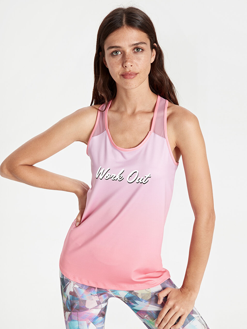 Майка без рукавов с круглым вырезом из расчёсанного хлопка для женщин-1