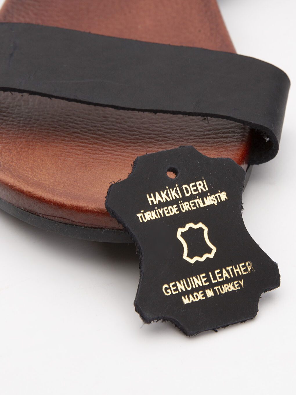 Siyah Kadın Tek Bant Sandalet-5