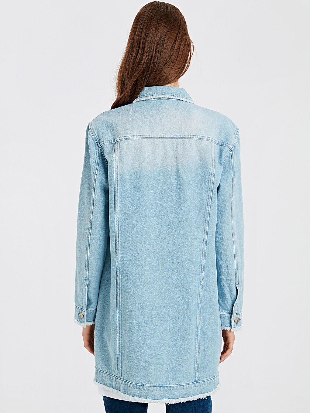 Orta İndigo Rodeo Jean Ceket-1