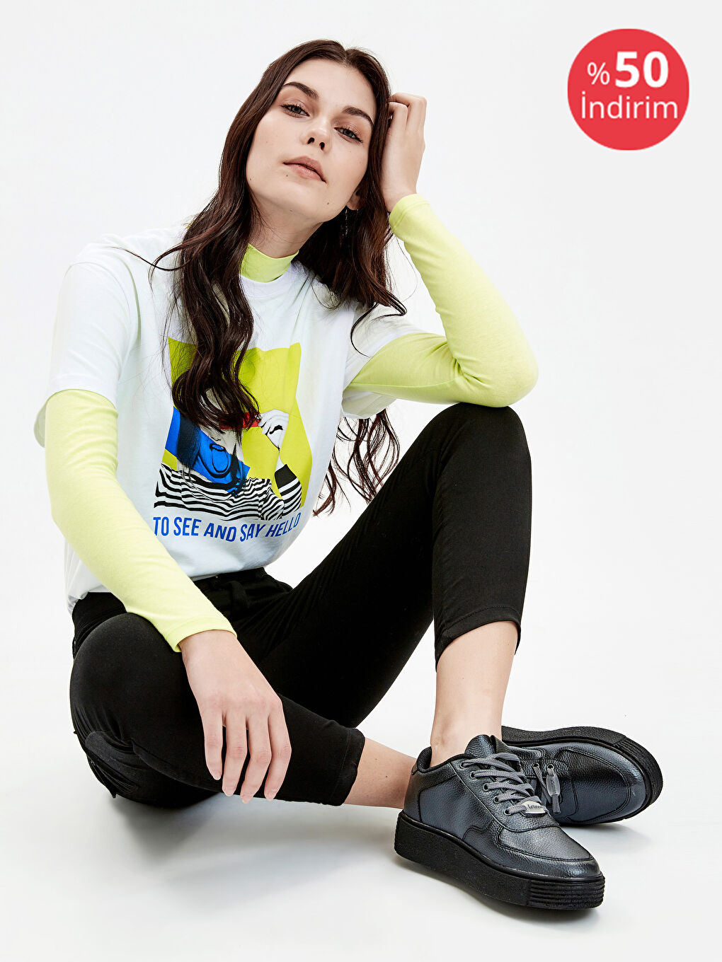 Kadın Siyah Spor Ayakkabı