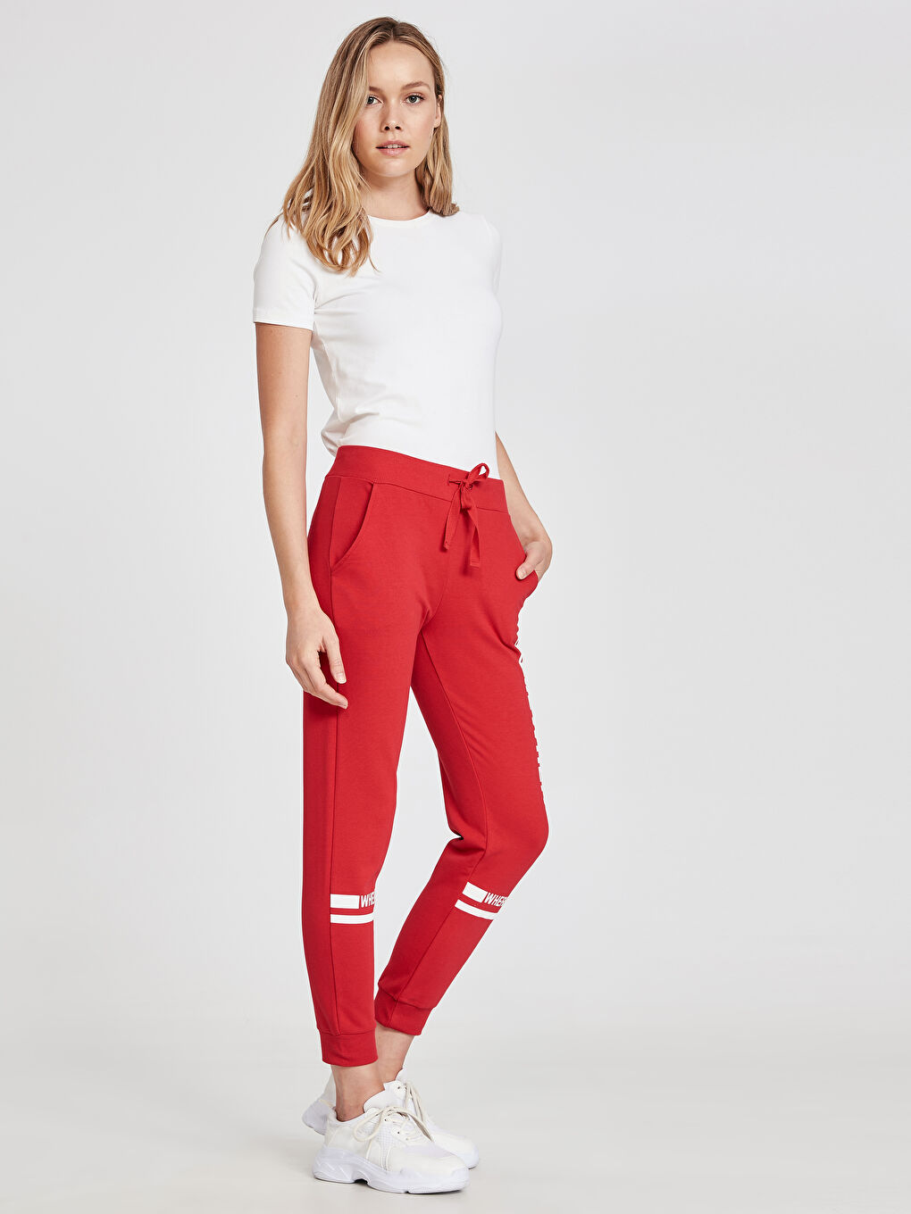 Pantalon de survêtement ROUGE Femme