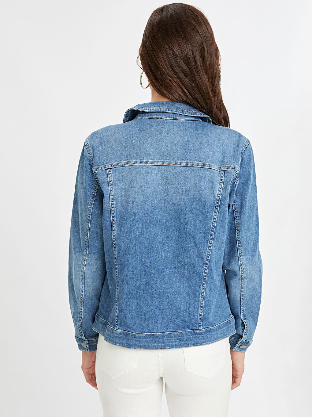 Женщины Индиго Джинсовка-2