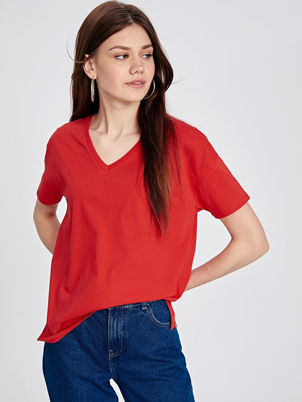 T-shirt ROUGE Femme-1