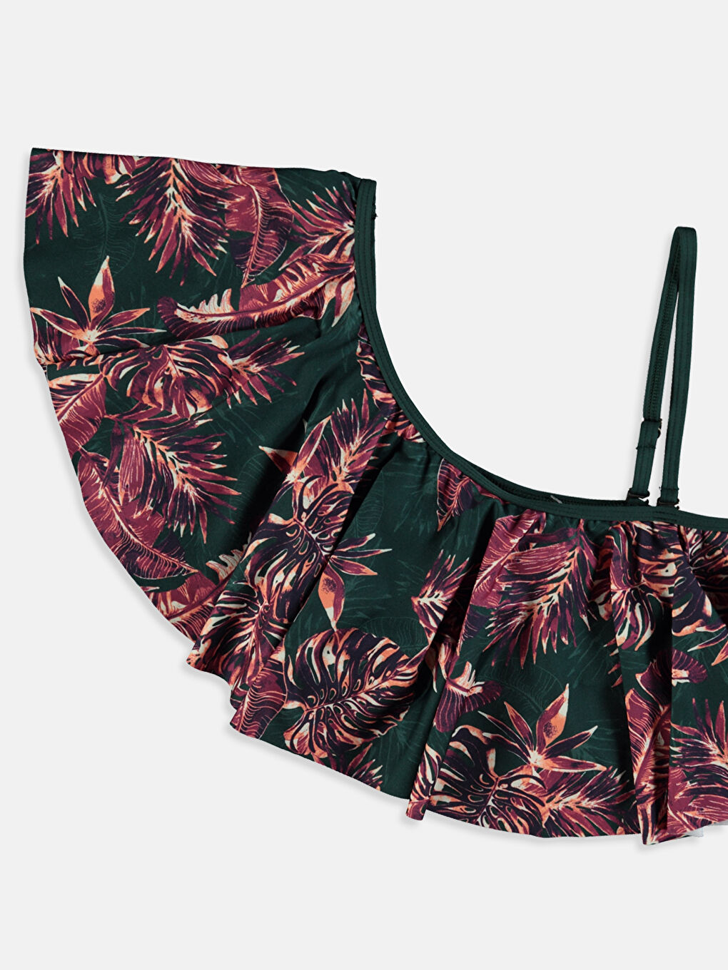 Haki Kayık Yaka Kadın Bikini Üst-1