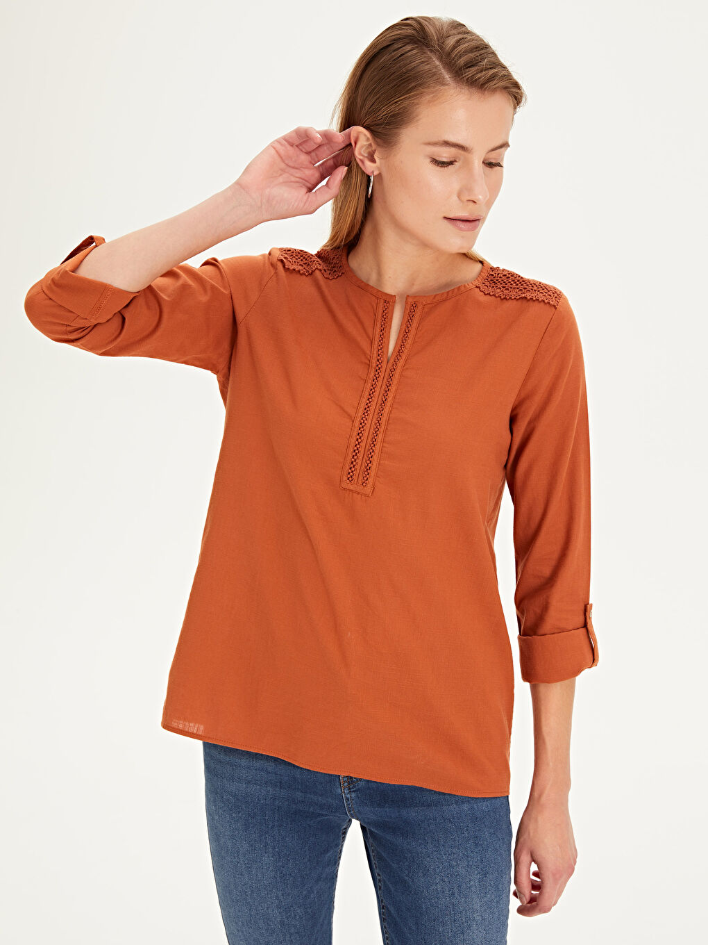 Blouse ORANGE Femme-1