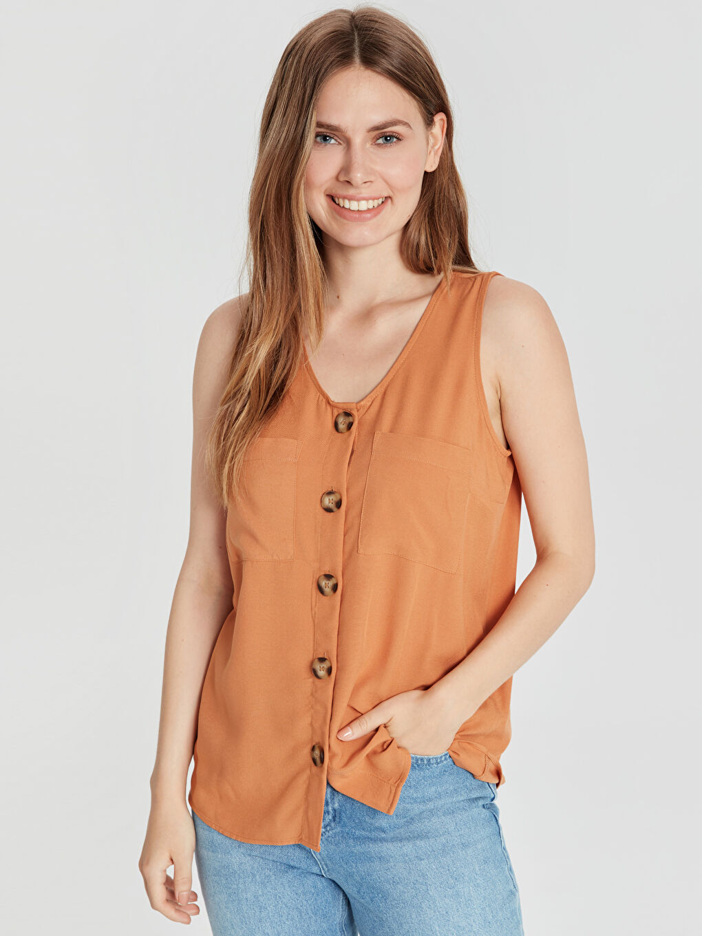 Açık Mercan Gömlek