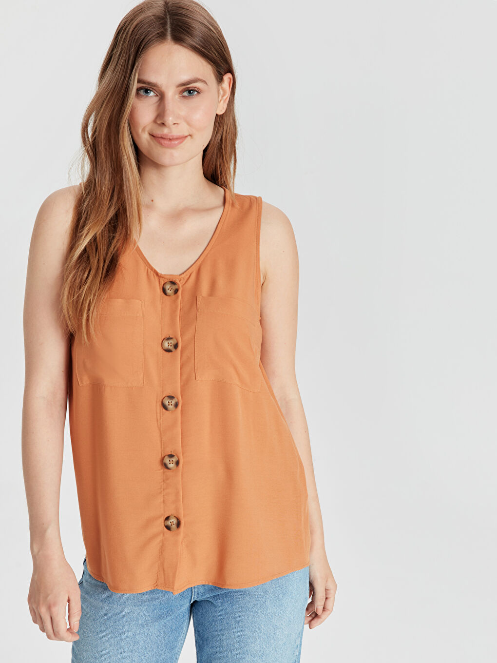 Açık Mercan Gömlek-1