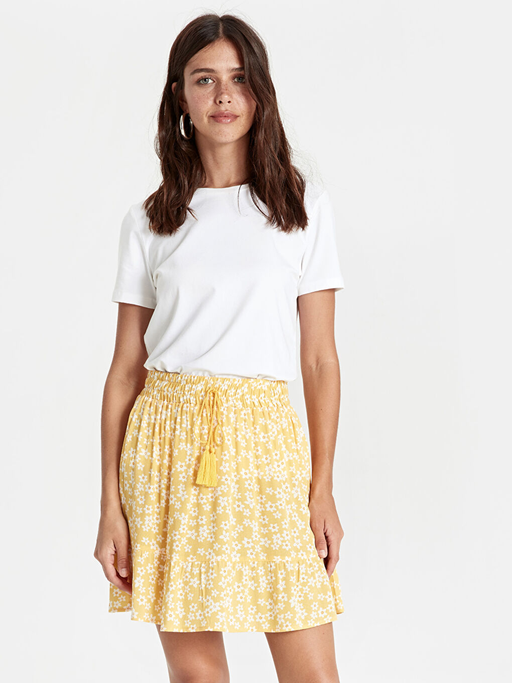 Woman YELLOW Skirt-1
