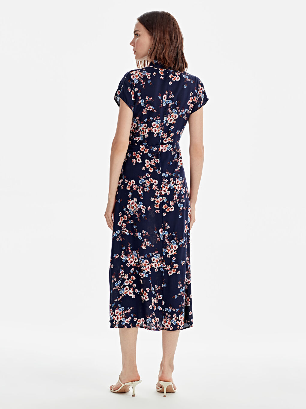 Woman NAVY Shirt Dress-2