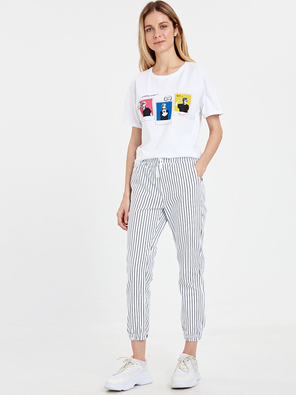 Mavi Çizgili Pantolon