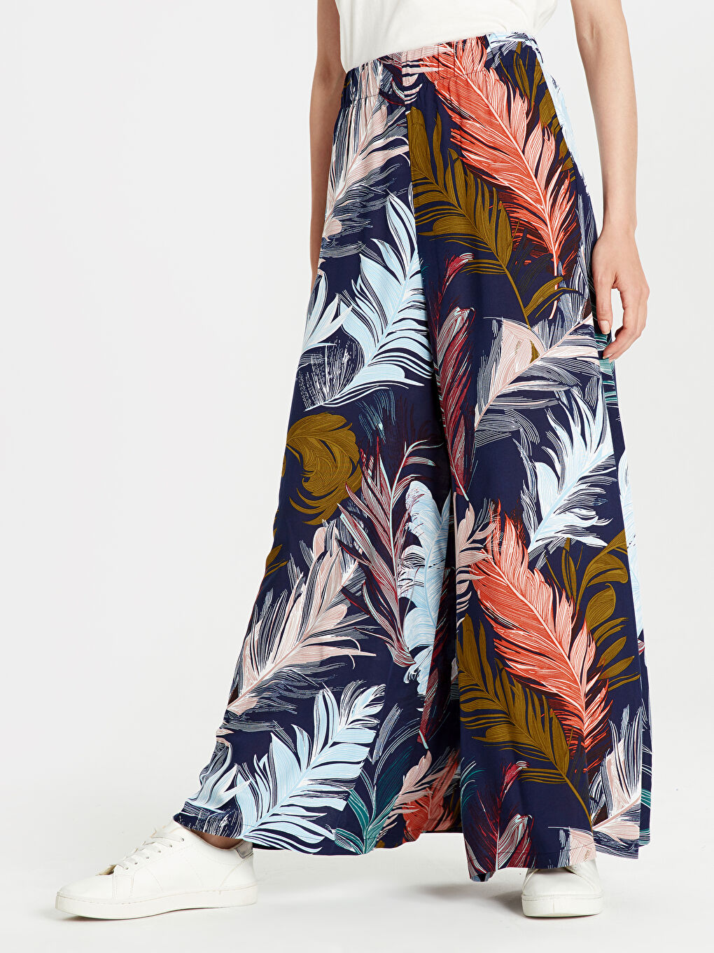 Yeşil Baskılı Pantolon-2