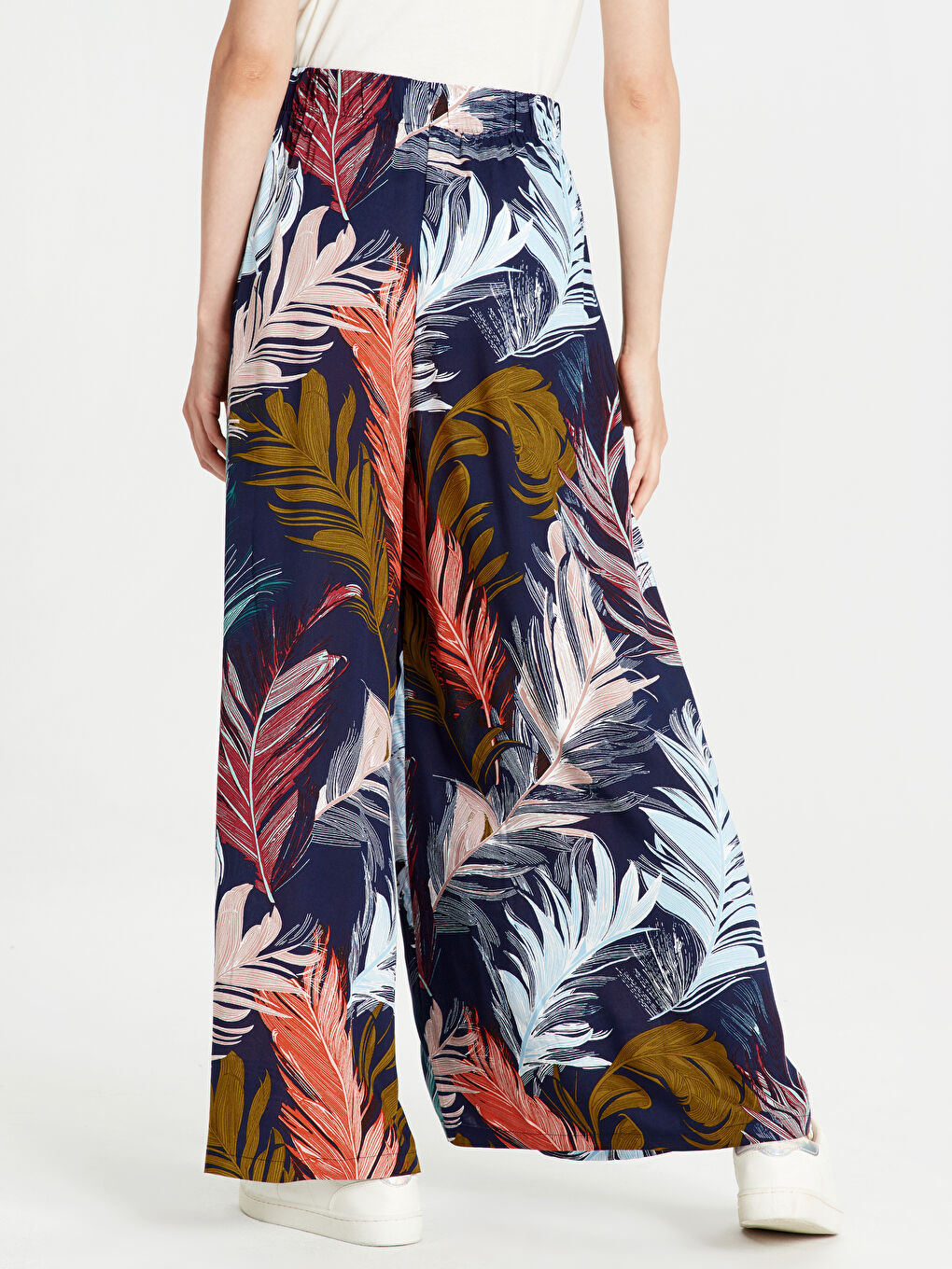 Yeşil Baskılı Pantolon-3