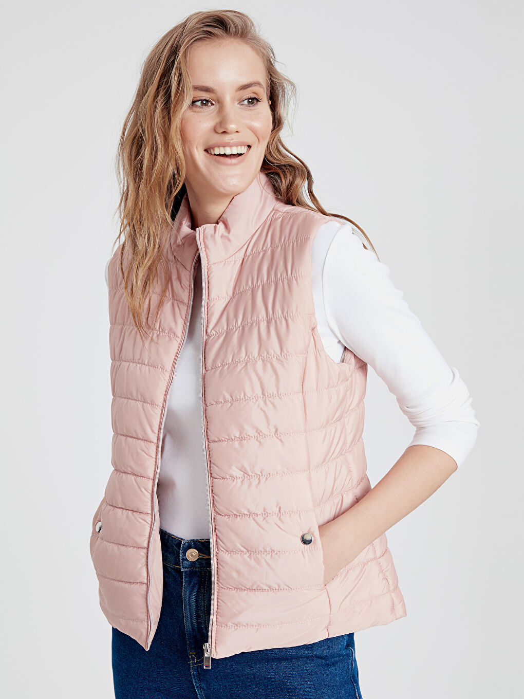 LCWAIKIKI Classic Frau ROSA Steppweste -9SU792Z8-FPZ