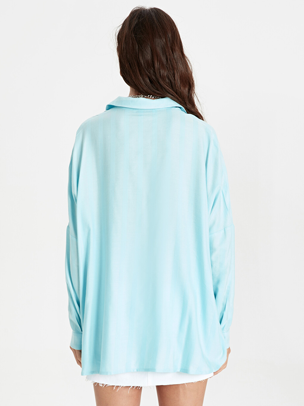 Woman Blue Shirt-2