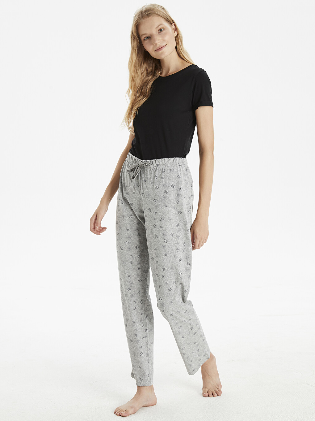 Bas de pyjama Violet Femme-1