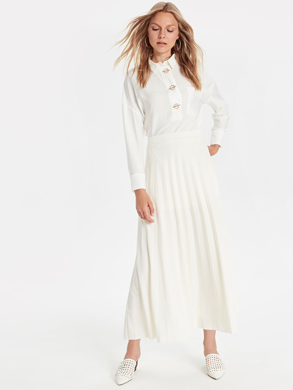 LC Waikiki Woman WHITE Skirt -9SV124Z8-KE8