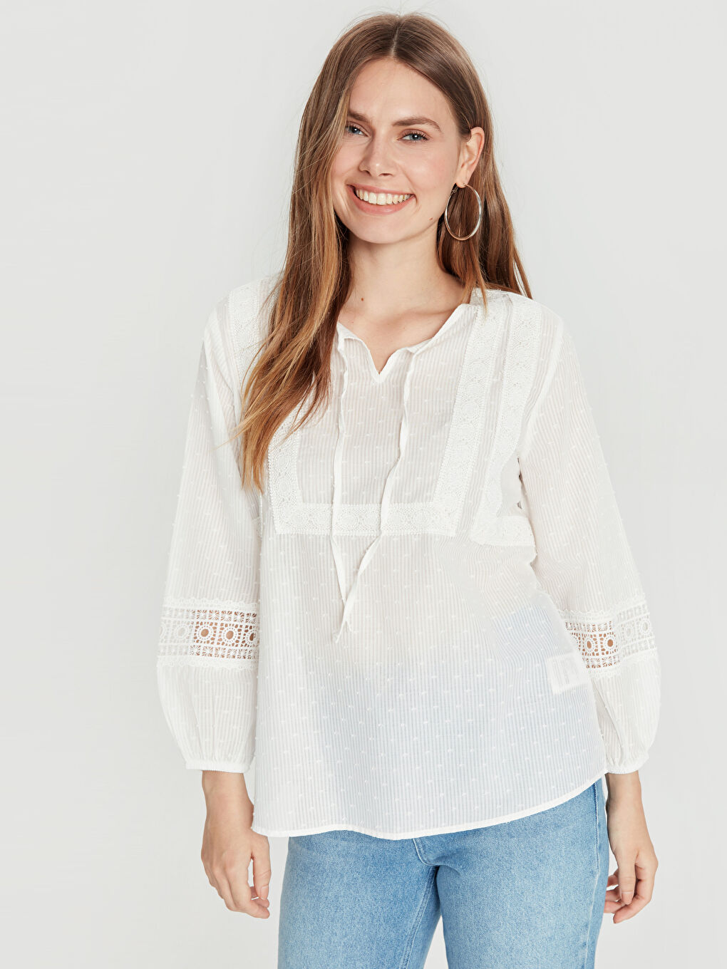 Optik Beyaz Bluz