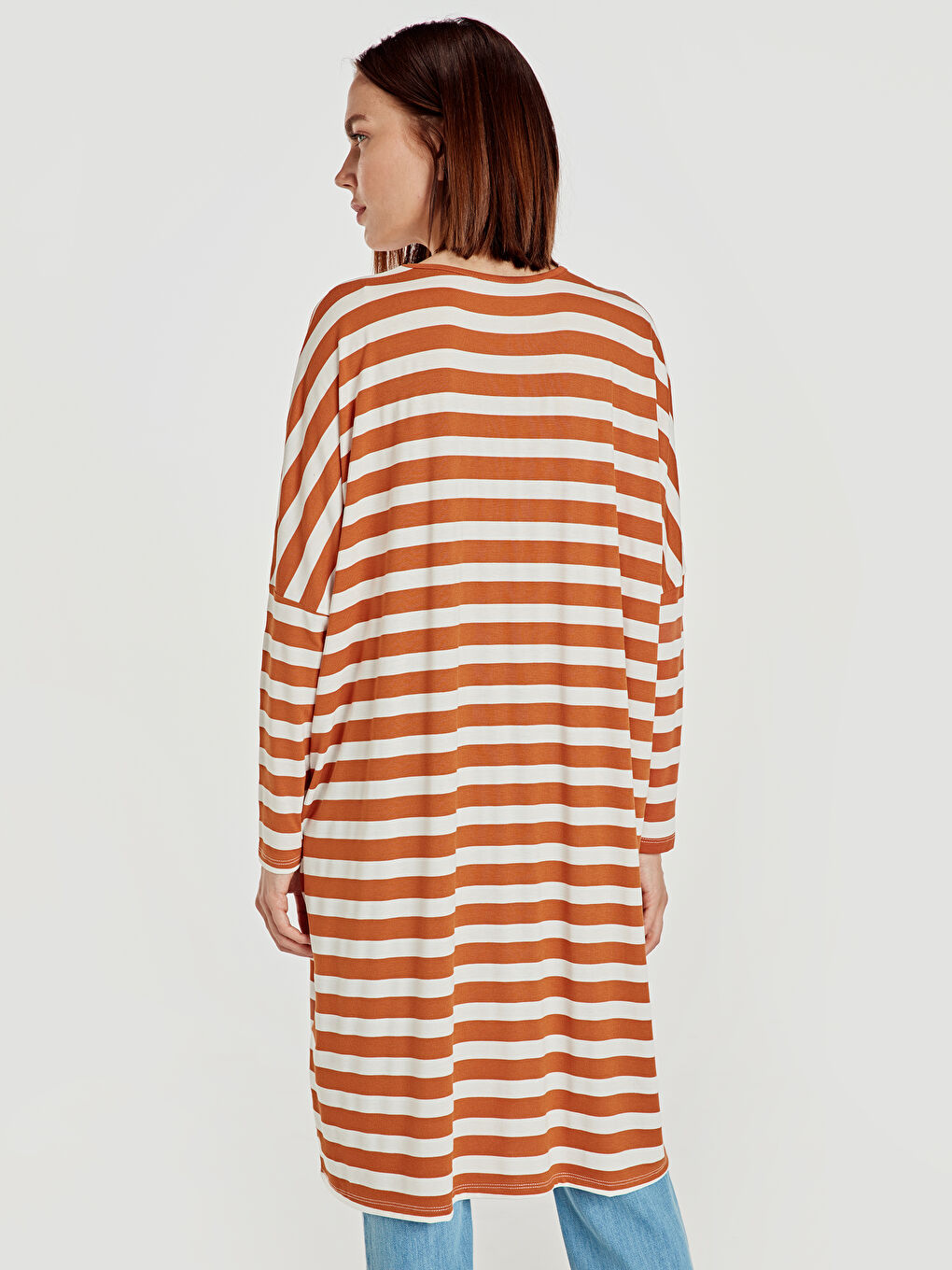 LCW Modest Woman ORANGE Tunic -9SV451Z8-E53