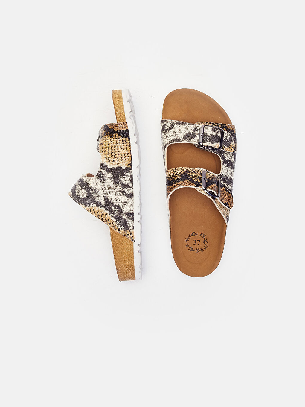 Karışık Baskılı Terlik-1