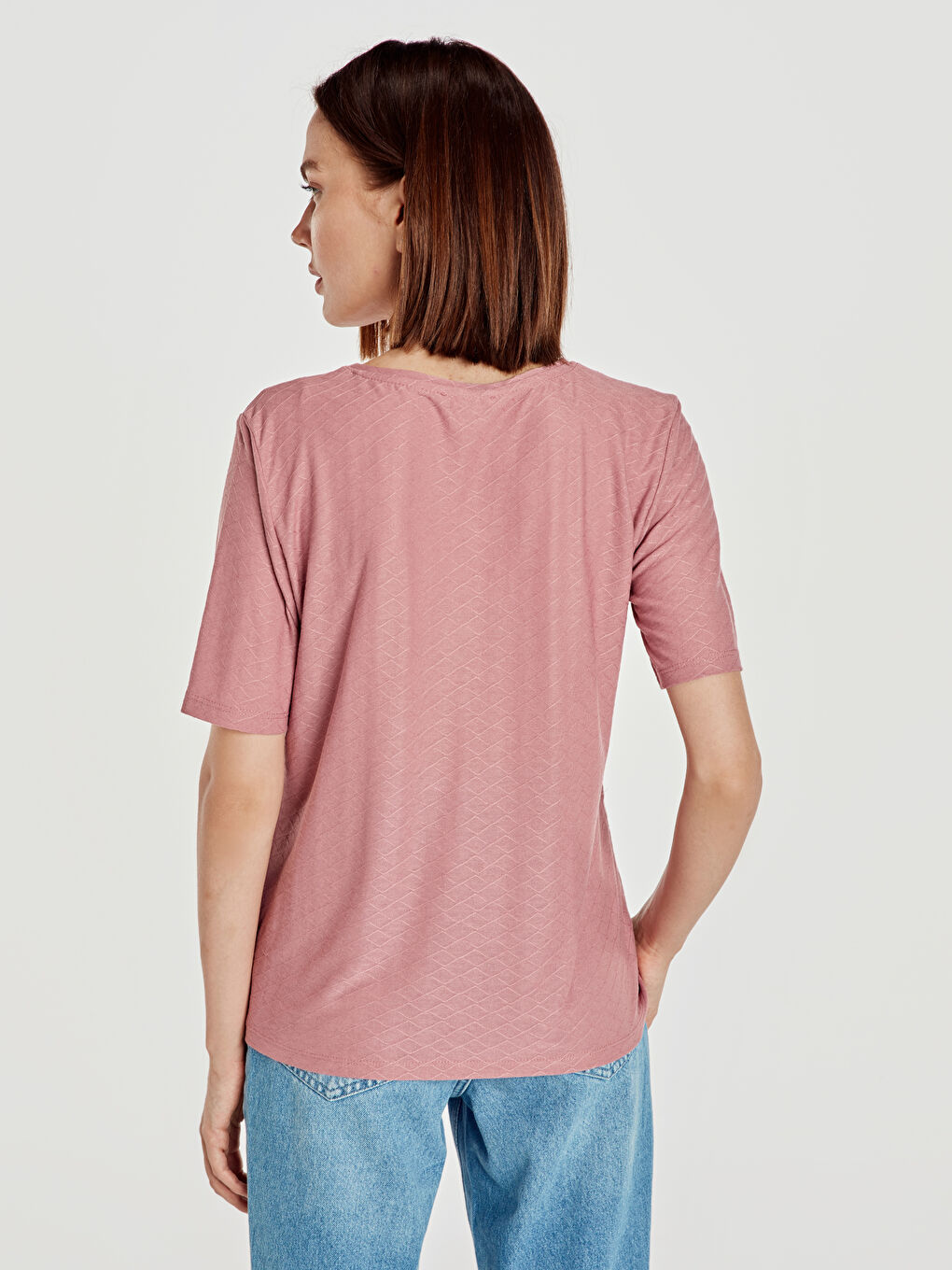 تي شيرت وردى نساء-5